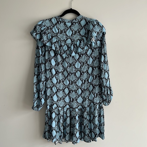 REBECCA MINKOFF Miley Dress In Blue xxs - Picture 4 of 6